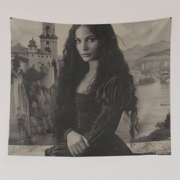 Item preview, Renaissance Elegance: Portrait of a Lady with the Enigmatic Gaze designed and sold by oanaunciuleanu.
