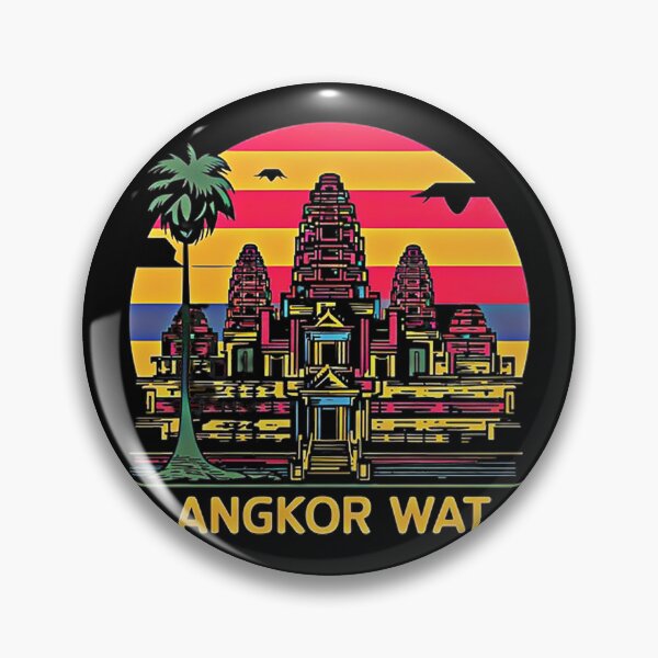 Item preview, ANGKOR WAT T-Shirt Hoodie Stickers Hat iPhoneCase MousePad Pillow ArtPrint Cards Posters Mugs Bags Clock Apron designed and sold by likbatonboot.