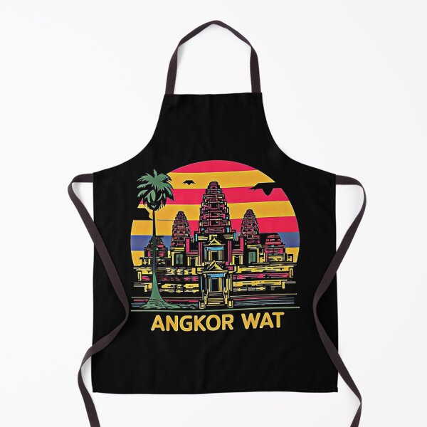 Item preview, ANGKOR WAT T-Shirt Hoodie Stickers Hat iPhoneCase MousePad Pillow ArtPrint Cards Posters Mugs Bags Clock Apron designed and sold by likbatonboot.