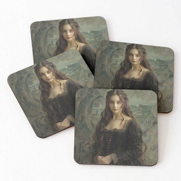 Item preview, Renaissance Elegance: Portrait of a Lady with the Enigmatic Gaze designed and sold by oanaunciuleanu.