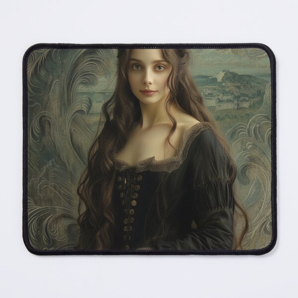 Item preview, Renaissance Elegance: Portrait of a Lady with the Enigmatic Gaze designed and sold by oanaunciuleanu.