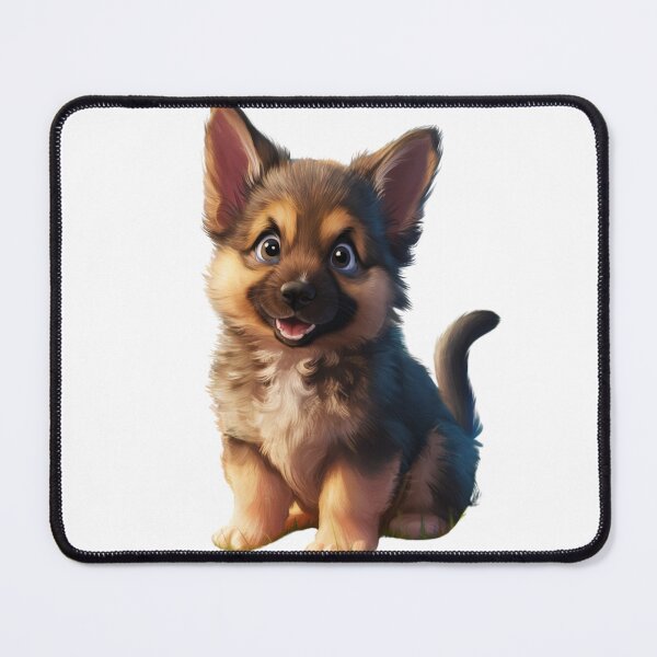 Item preview, Cute German Shepherd Puppy Dog designed and sold by CharismaSklep.