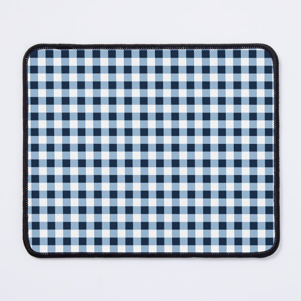 Item preview, Navy Blue and White Gingham Checked Print designed and sold by cgroenewald.