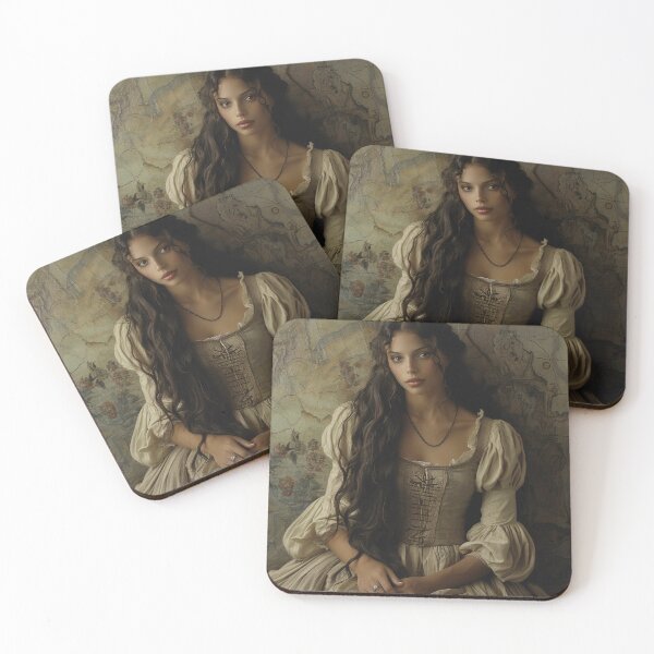 Item preview, Renaissance Elegance: Portrait of a Lady with the Enigmatic Gaze designed and sold by oanaunciuleanu.