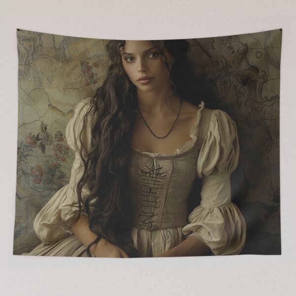 Item preview, Renaissance Elegance: Portrait of a Lady with the Enigmatic Gaze designed and sold by oanaunciuleanu.