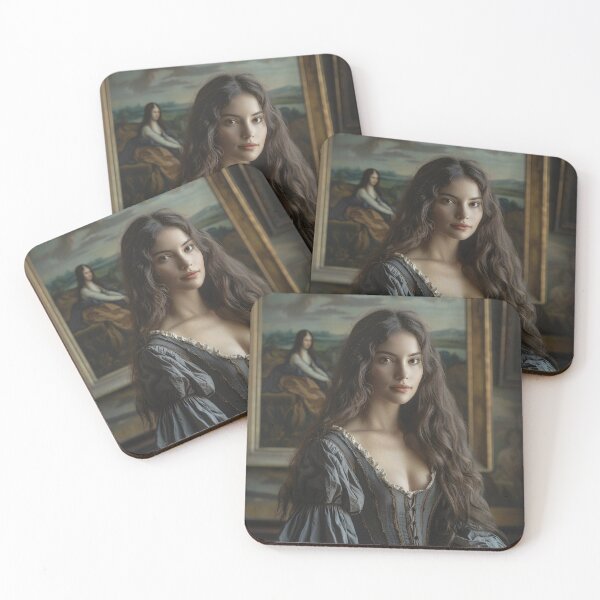 Item preview, Renaissance Elegance: Portrait of a Lady with the Enigmatic Gaze designed and sold by oanaunciuleanu.