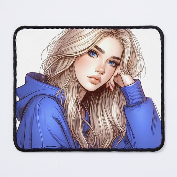 Item preview, Madison Grace Thomas - Blonde Fashion Drawing - Character Art designed and sold by AmberRoseWrites.