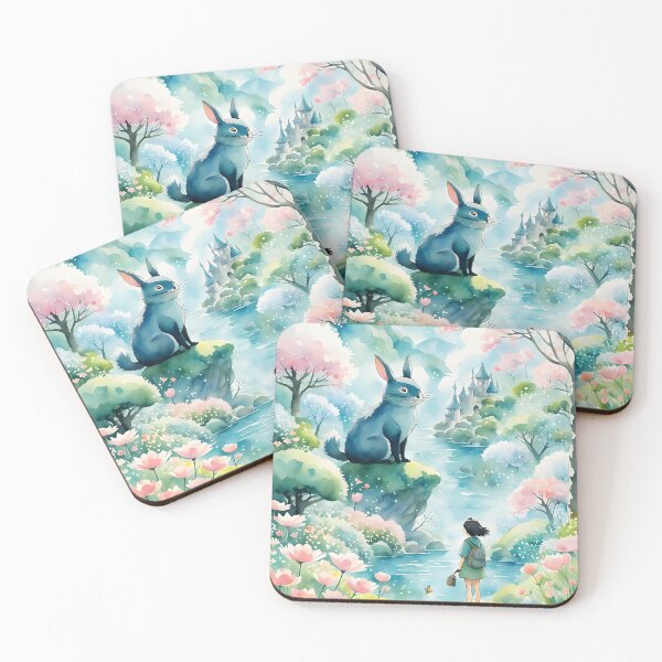 Artikelvorschau, Magische Fantasy Anime Frühlingslandschaft, Pink entworfen und verkauft von Prints and Lifestyle.