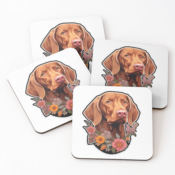 Item preview, Cute Flower Hungarian Vizsla Mom Dad Guardian Angel Best Friend Doggie Paw designed and sold by SMARTKIT  DESIGNAGENCY.