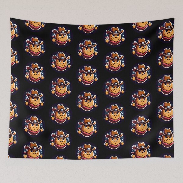 Item preview, Angry Cowboy Potato - High Resolution Illustration designed and sold by hello-ib.