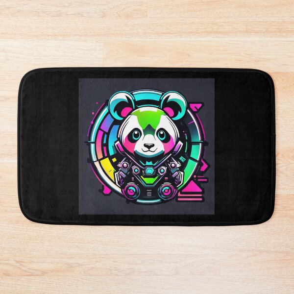 Item preview, Colorful Cyber Panda Design, Kawaii Bear designed and sold by Burn-Ego.