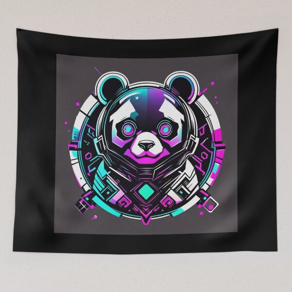 Item preview, Cyber Panda Design, Kawaii Bear designed and sold by Burn-Ego.