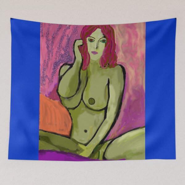 Item preview, Semi-abstract digital painting of female nude model. designed and sold by pulchritude560.