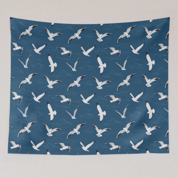 Item preview, Seagulls flying designed and sold by Avisnanna.