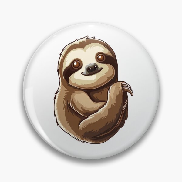 Item preview, Cute Digital Cartoon Sloth designed and sold by Sticker1Central.