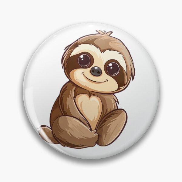 Item preview, Cute Digital Cartoon Sloth designed and sold by Sticker1Central.