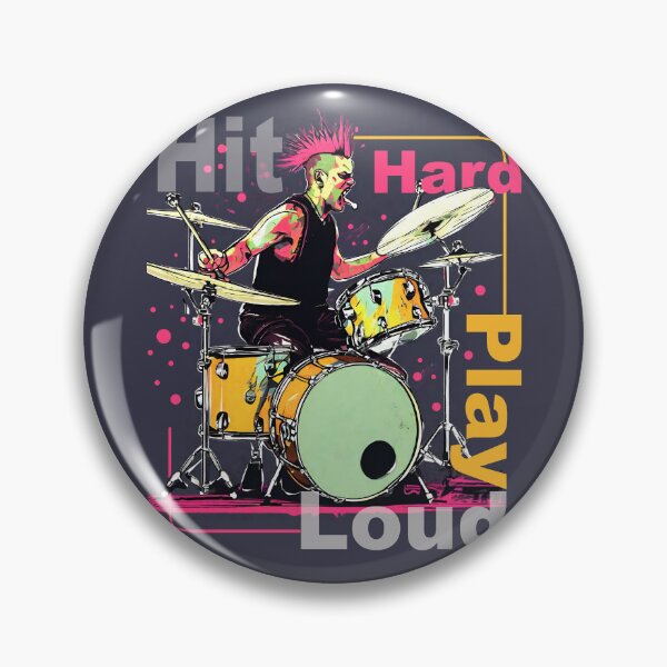Item preview, Hit Hard, Play Loud designed and sold by Concept-Hub.