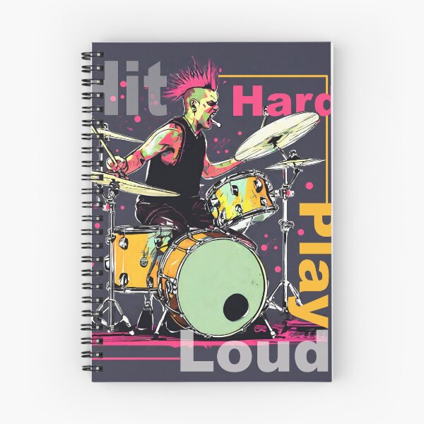 Item preview, Hit Hard, Play Loud designed and sold by Concept-Hub.