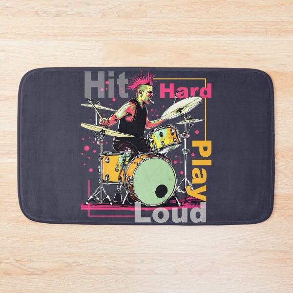 Item preview, Hit Hard, Play Loud designed and sold by Concept-Hub.