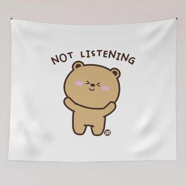 Item preview, NOT LISTENING BEAR designed and sold by TODD GOLDMAN.