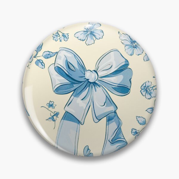 Item preview, Blue Coquette bow pattern designed and sold by AnnDart.