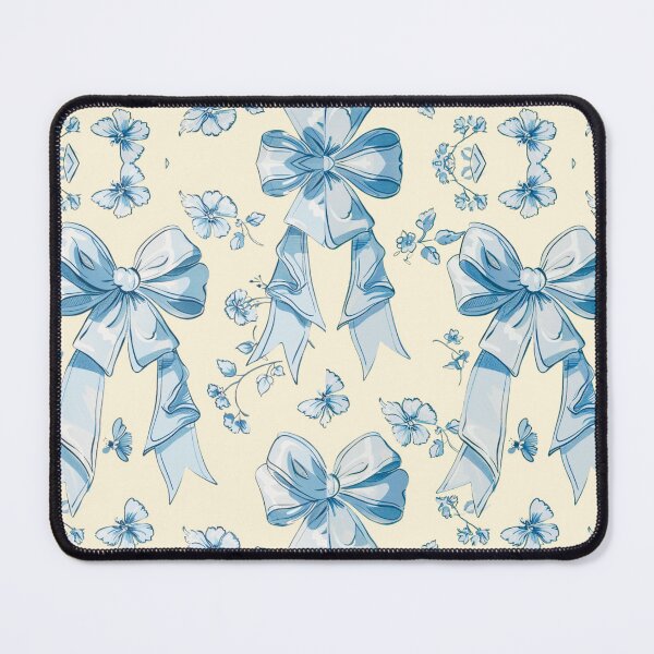 Item preview, Blue Coquette bow pattern designed and sold by AnnDart.