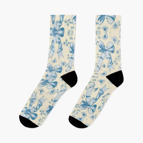 Item preview, Blue Coquette bow pattern designed and sold by AnnDart.