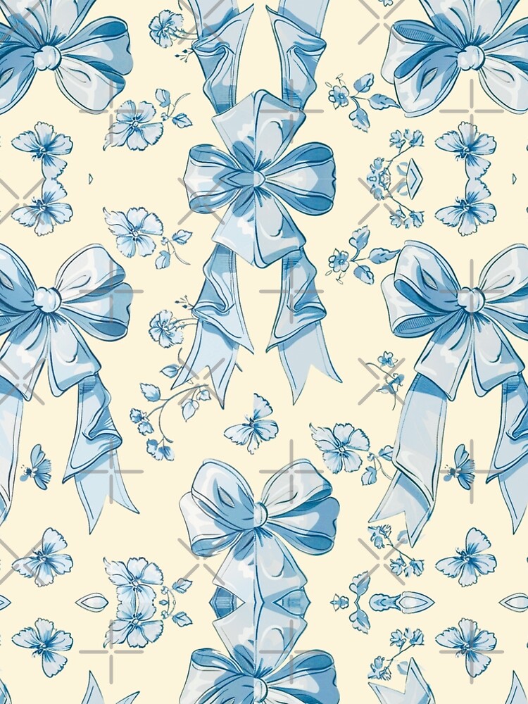 Blue Coquette bow pattern" A-Line Dress for Sale by AnnDart | Redbubble