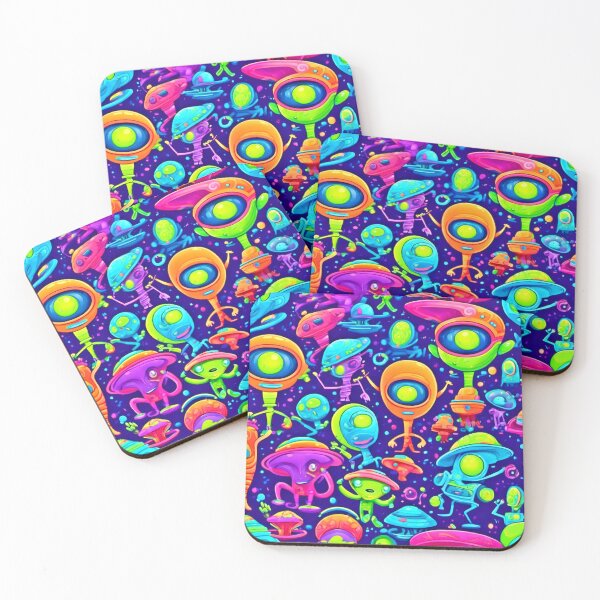 Artikelvorschau, Alien-Cartoon-Spaß-Kunst entworfen und verkauft von Health And Fitness Posts e-Store.
