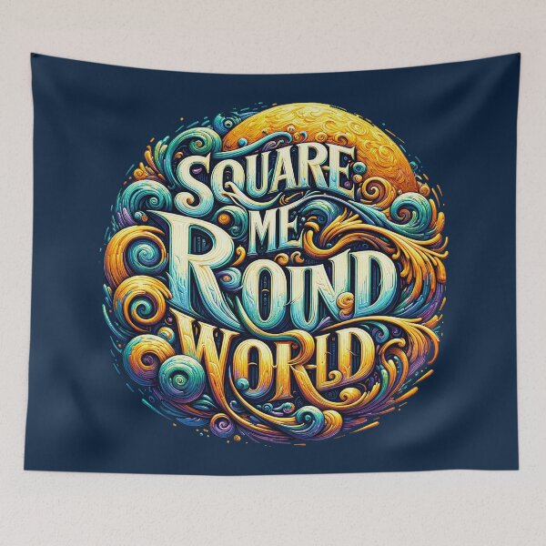 Item preview, Square Me Round World designed and sold by bunnyboiler.
