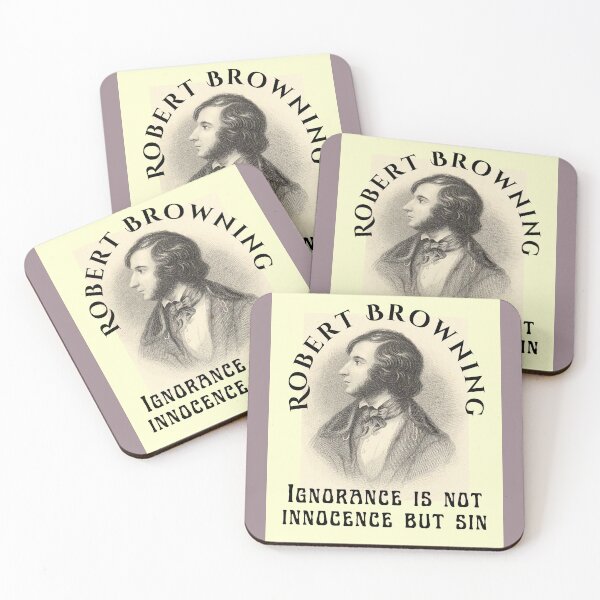 Item preview, Robert Browning portrait and quote: Ignorance is not innocence but sin designed and sold by artbleed.