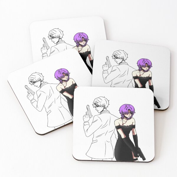 Item preview, A couple of anime with guns in their hands. Illustration for family day. designed and sold by animeshki.