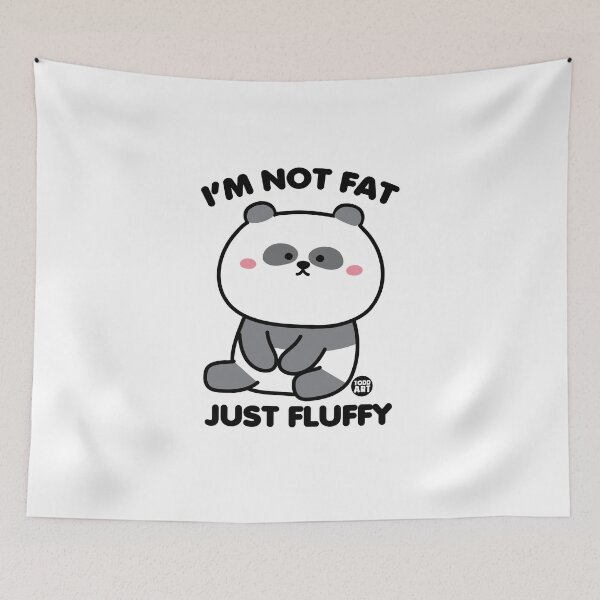 Item preview, NOT FAT JUST FLUFFY PANDA designed and sold by TODD GOLDMAN.