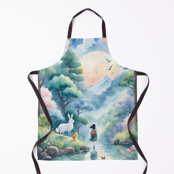 Artikelvorschau, Magische Fantasy Anime Frühlingslandschaft, Pink entworfen und verkauft von Prints and Lifestyle.