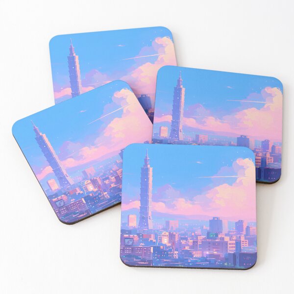 Item preview, Pastel Taipei City Skyline designed and sold by Taiwanique.