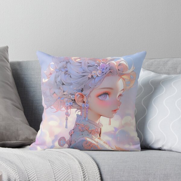 Aperçu de l'œuvre Fille Anime Cloudscape Pastel Baroque créée et vendue par bubblegoth.