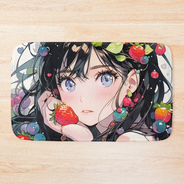 Item preview, Blueberry Harvest Anime Girl designed and sold by bubblegoth.