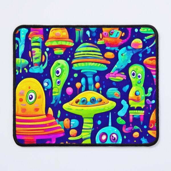 Item preview, Colorful Alien Badaist Art designed and sold by Health And Fitness Posts e-Store.