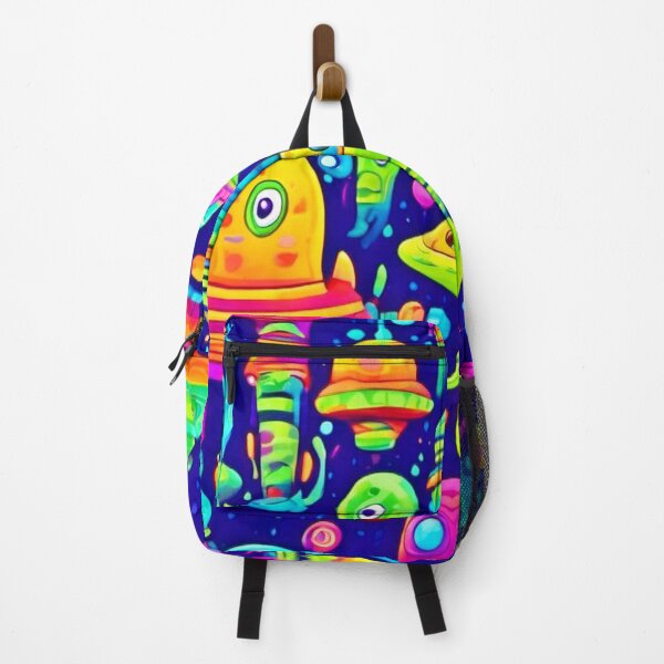 Item preview, Colorful Alien Badaist Art designed and sold by Health And Fitness Posts e-Store.