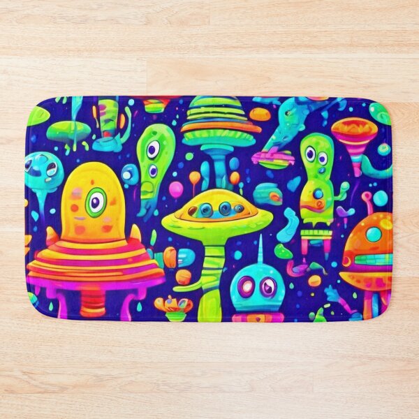 Item preview, Colorful Alien Badaist Art designed and sold by Health And Fitness Posts e-Store.