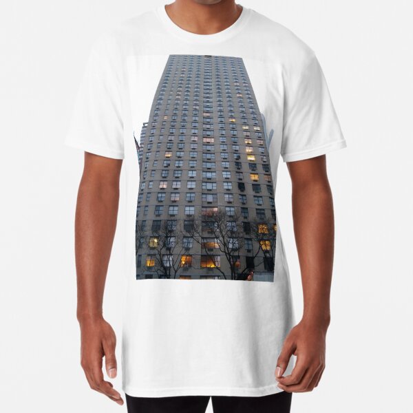 New York, Manhattan, New York City, Tower block, High-rise building Long T-Shirt