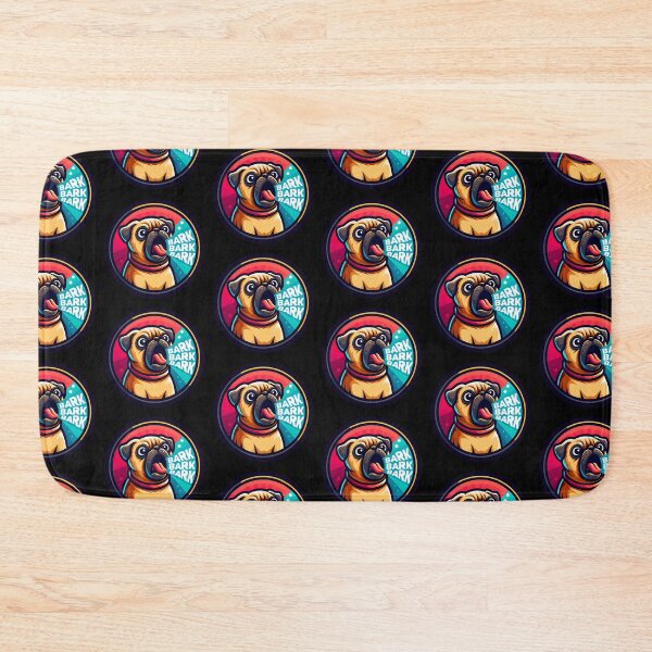 Item preview, Pug Dog - Bark - High Resolution Illustration designed and sold by hello-ib.