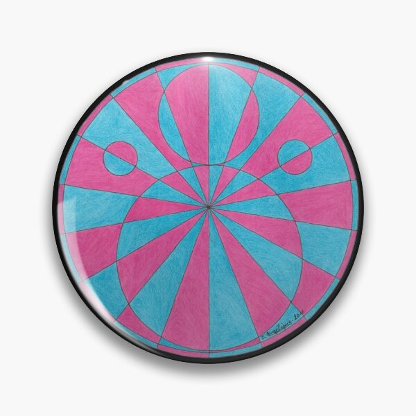 Item preview, Liddington Castle Blue and Pink Crop Circle - Crop Circle designed and sold by nounouangelique.