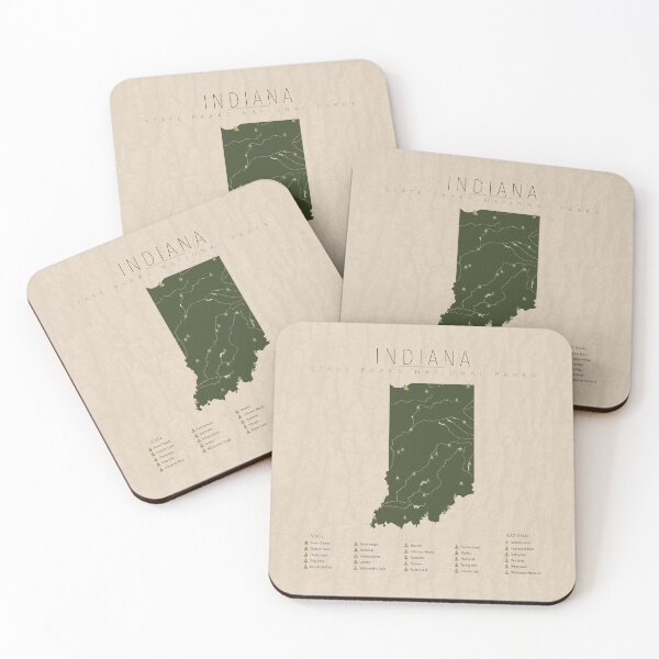 Item preview, Indiana Parks designed and sold by FinlayMcNevin.