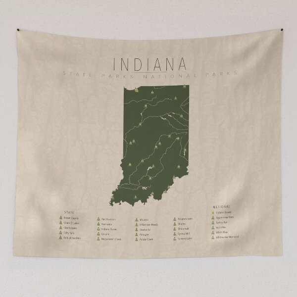 Item preview, Indiana Parks designed and sold by FinlayMcNevin.