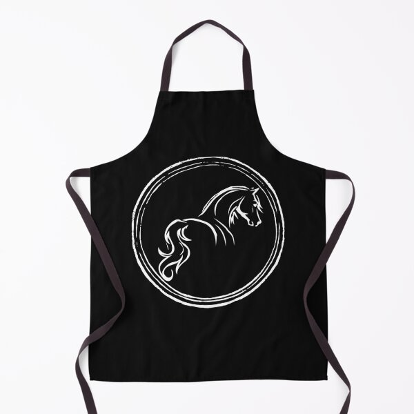 Item preview, Simple White line Horse designed and sold by TemboDreams.