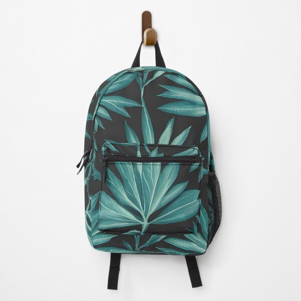 Item preview, Nature fan palm branches silhouettes seamless pattern. designed and sold by Haji Kamora.