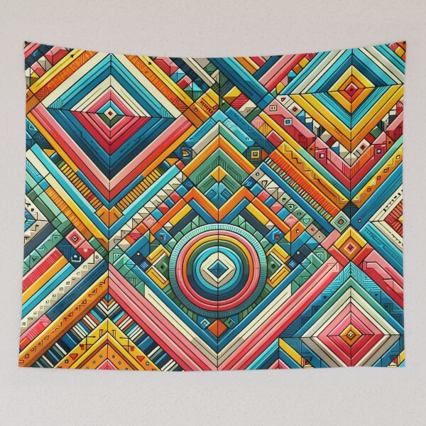 Item preview, Colorful Geometric Abstract Art , Modern Geometric Shapes Tee designed and sold by PillowTalkyZone.