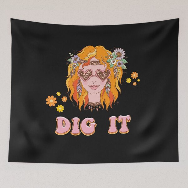 Item preview, Hippie Chick Dig It designed and sold by AlienOccupation.