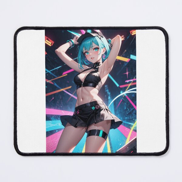 Item preview, Cyberpop Anime Diva: Aquamarine Eyes and Turquoise Pixie designed and sold by iloveanimechibi.